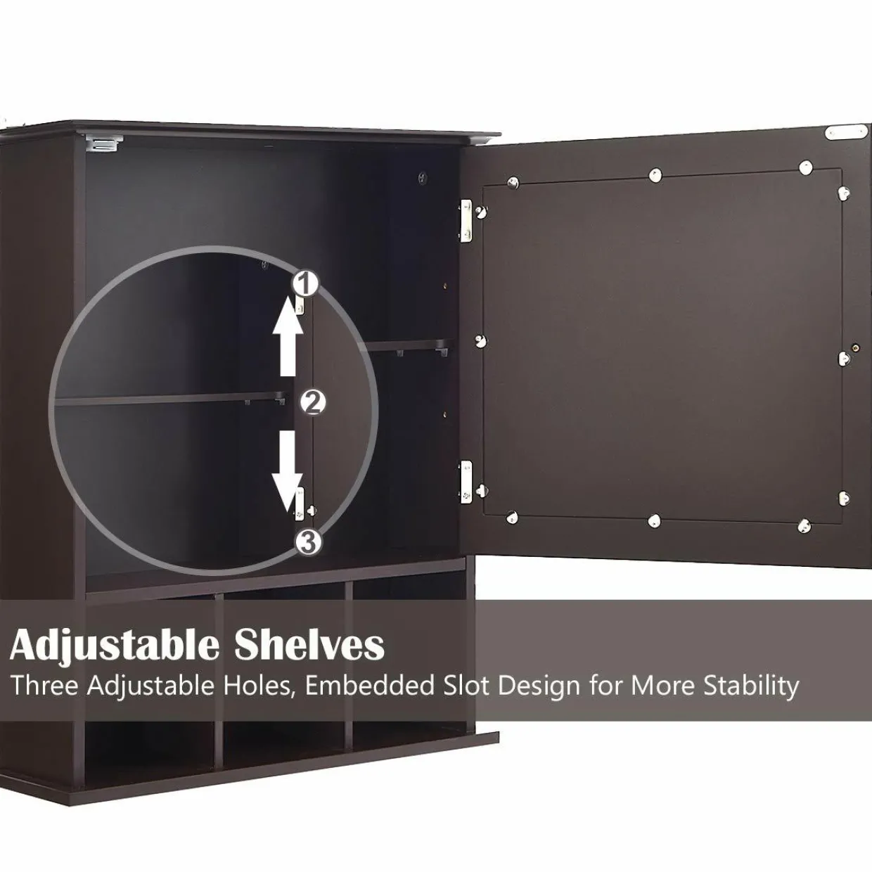 Tangkula Mirrored Medicine Cabinet