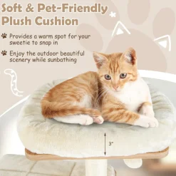 Tangkula Modern Cat Tree for Indoor Cats, 64.5 Inch Tall Cat Tower with Sisal Scratching Posts