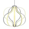 Tangkula Modern LED Chandelier, Dimmable Pendant Light