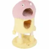 Tangkula Monster-Themed Cat Tree, 3-Level Cat Tower Activity Center with 2-Story Cat Condo