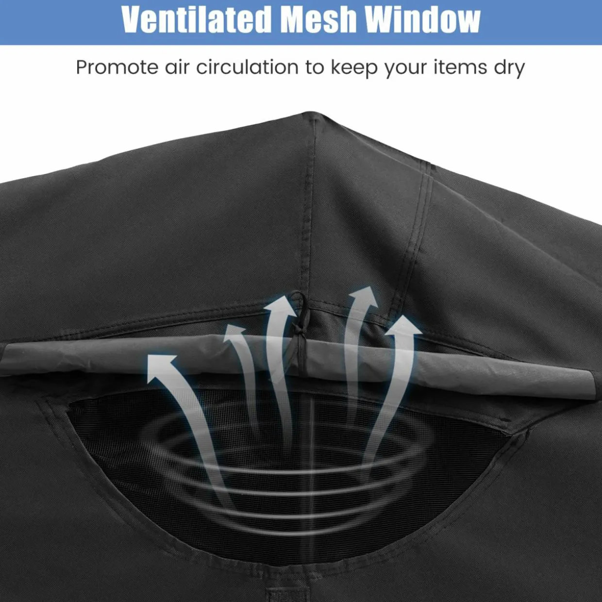 Tangkula Motorcycle Shed, Waterproof Motorcycle Garage with 600D Oxford Cover, Ventilation Window