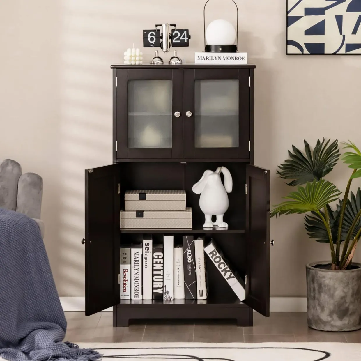 Tangkula Multipurpose Home Organizer for Hallway Living Room Office