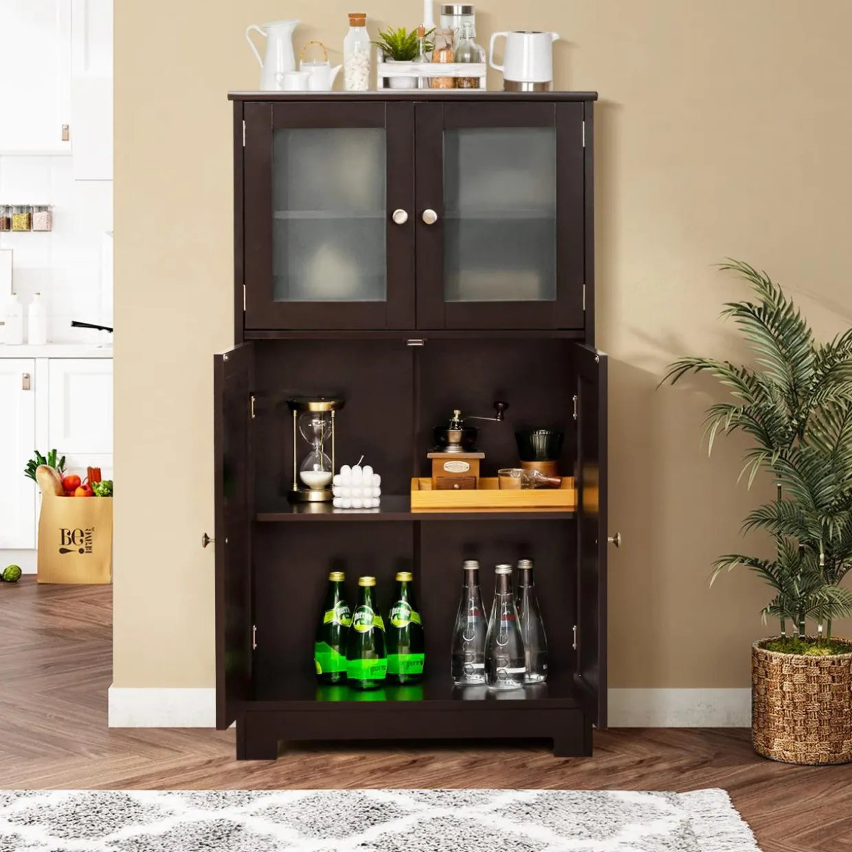 Tangkula Multipurpose Home Organizer for Hallway Living Room Office