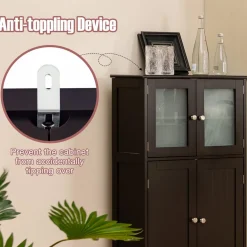 Tangkula Multipurpose Home Organizer for Hallway Living Room Office