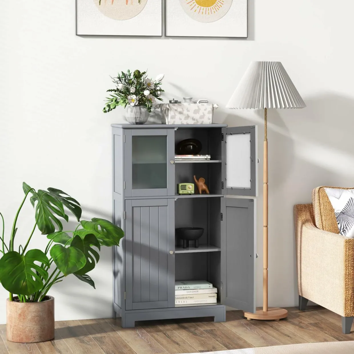 Tangkula Multipurpose Home Organizer for Hallway Living Room Office