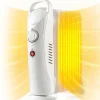 Tangkula Oil Filled Radiator Heater, 700W Portable Radiant Space Heater with Adjustable Thermostat