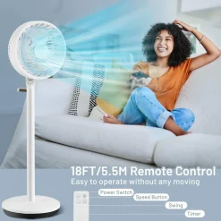 Tangkula Oscillating Pedestal Fan with Remote Control