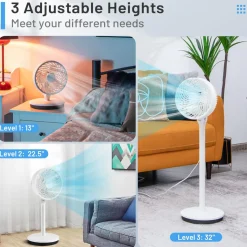 Tangkula Oscillating Pedestal Fan with Remote Control