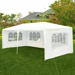 Tangkula Outdoor 10 x 20 Feet Canopy Tent, Party Wedding Tent with Removable Walls, Portable Canopy Shelter Gazebo Pavilion for Event