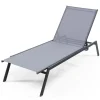 Tangkula Outdoor Adjustable Chaise Lounge Chair