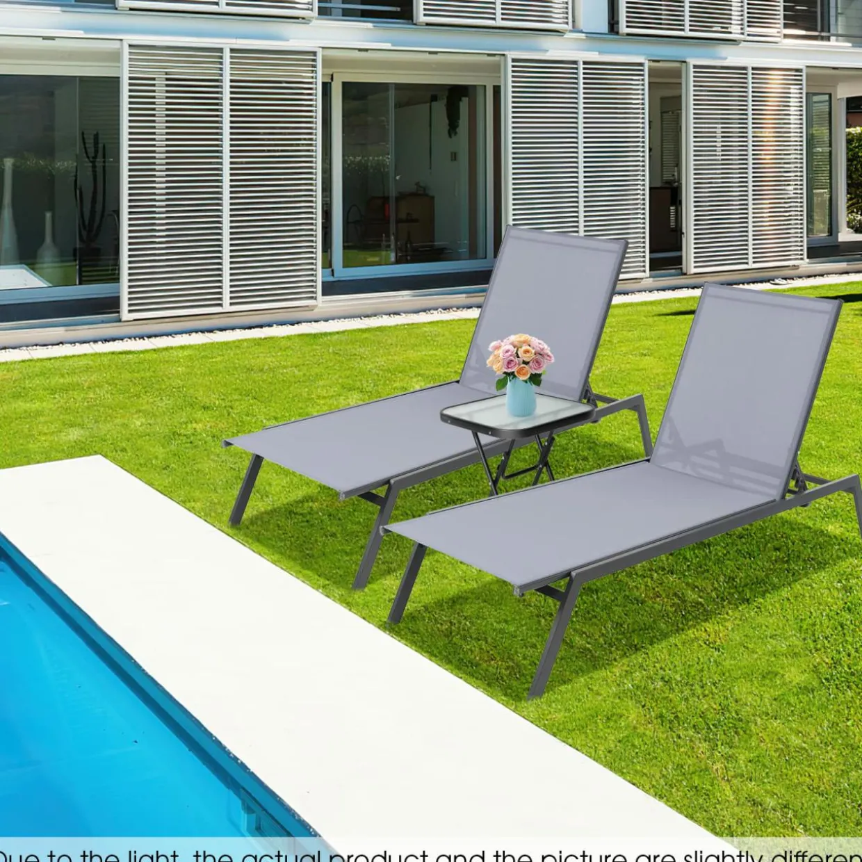 Tangkula Outdoor Adjustable Chaise Lounge Chair