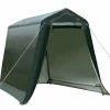 Tangkula Outdoor Carport Patio Storage Shelter, Enclosed Carport Shed w/All-Steel Metal Frame and Waterproof Ripstop Cover