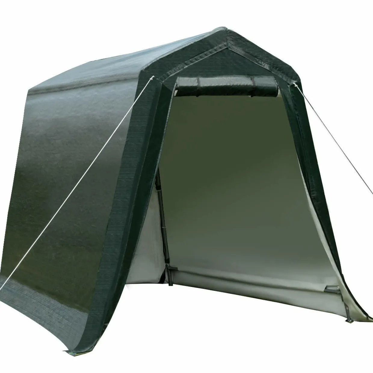 Tangkula Outdoor Carport Patio Storage Shelter, Enclosed Carport Shed w/All-Steel Metal Frame and Waterproof Ripstop Cover