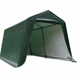 Tangkula Outdoor Carport Patio Storage Shelter, Enclosed Carport Shed w/All-Steel Metal Frame and Waterproof Ripstop Cover