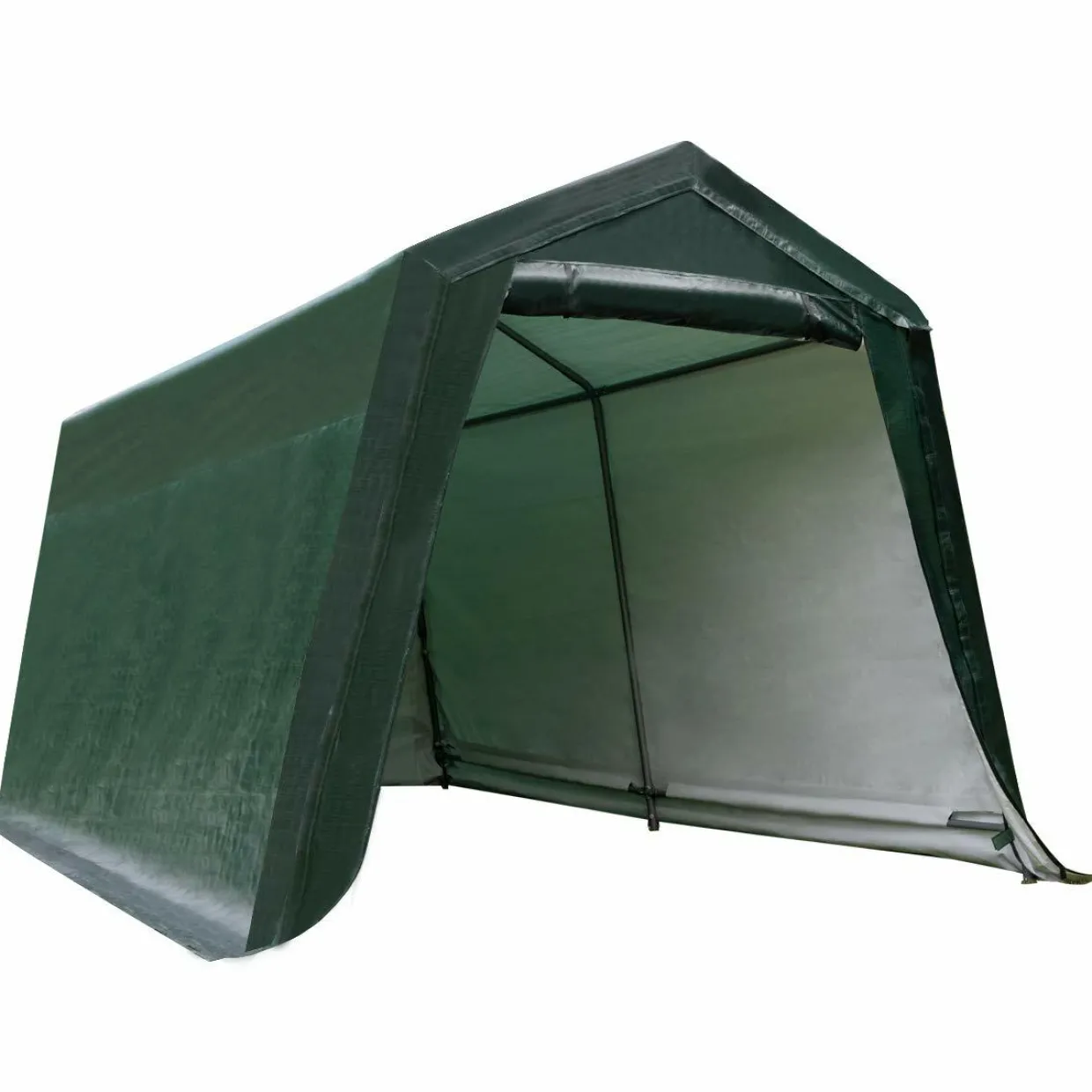 Tangkula Outdoor Carport Patio Storage Shelter, Enclosed Carport Shed w/All-Steel Metal Frame and Waterproof Ripstop Cover