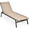 Tangkula Outdoor Chaise Lounge Chair, 6-Position Adjustable Reclining Chair with Breathable Fabric and Heavy Duty Steel Frame