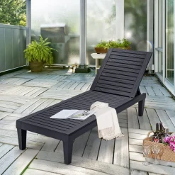 Tangkula Outdoor Chaise Lounge Chair