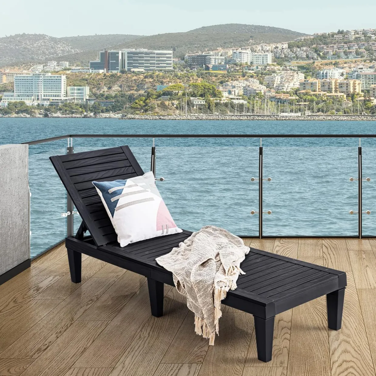 Tangkula Outdoor Chaise Lounge Chair
