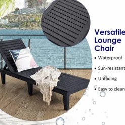 Tangkula Outdoor Chaise Lounge Chair