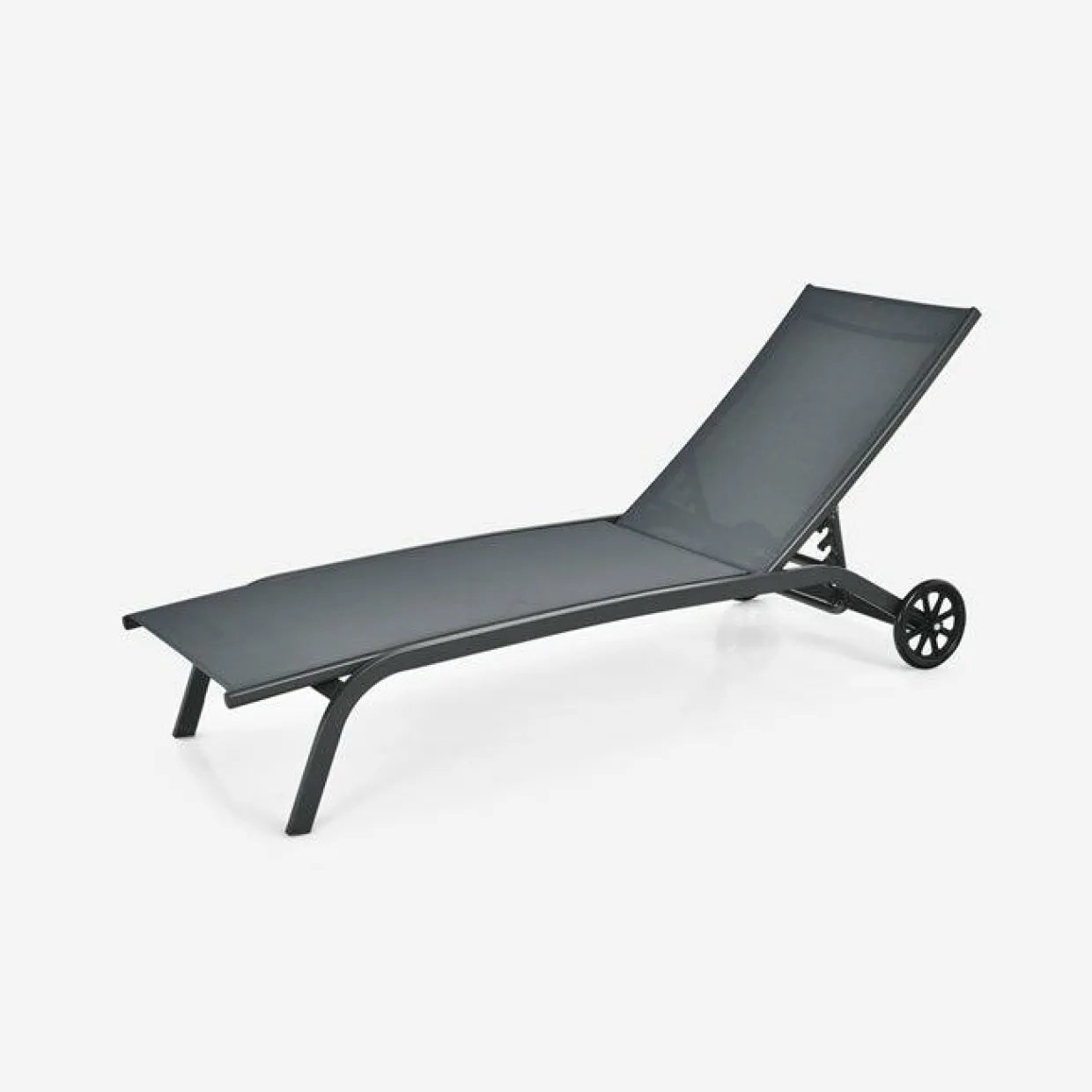 Tangkula Outdoor Chaise Lounge Chair, Patio Lounge Recliner with 6-Position Adjustable Backres