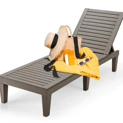 Tangkula Outdoor Chaise Lounge Chair