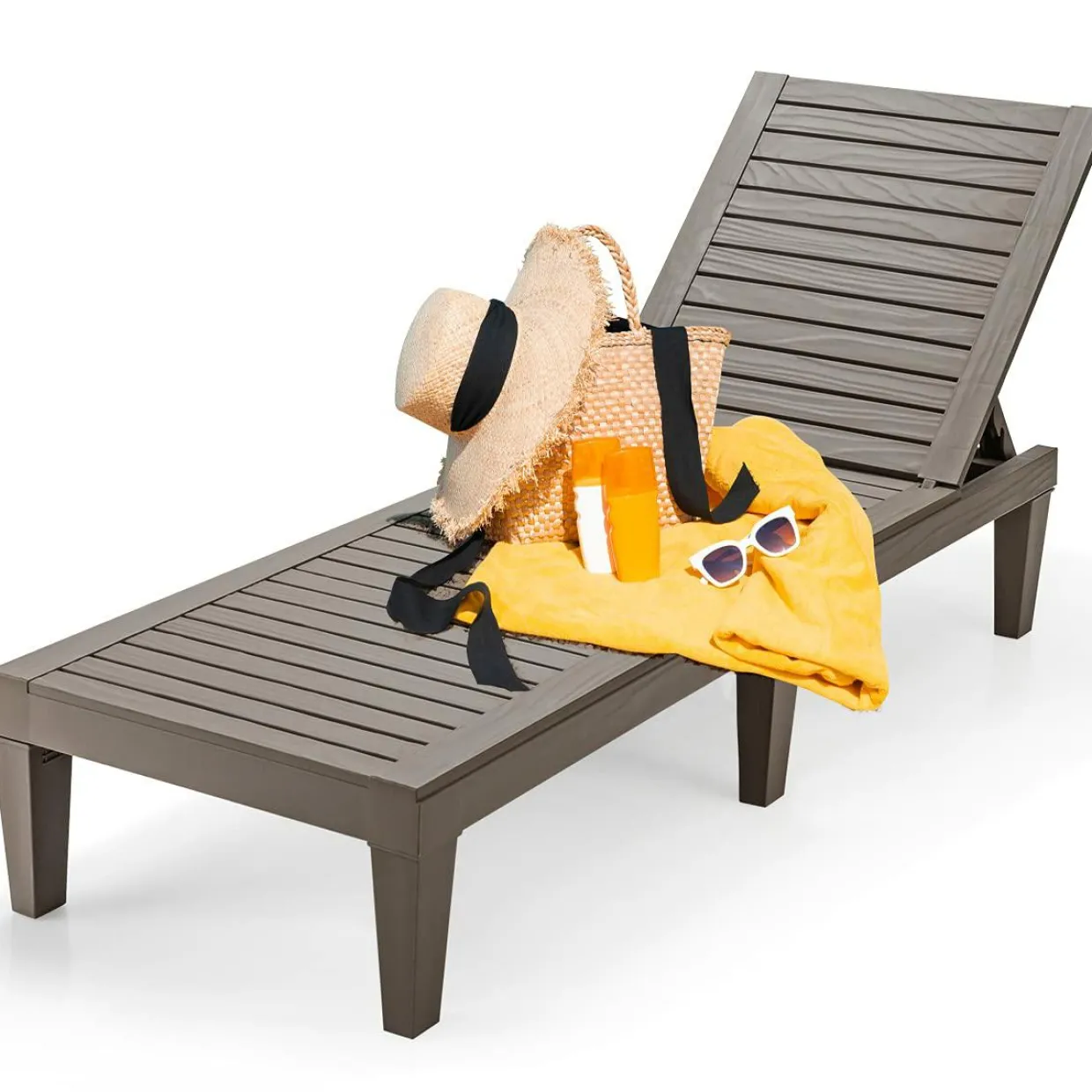 Tangkula Outdoor Chaise Lounge Chair