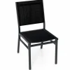 Tangkula Outdoor Dining Chair, Patio Armless Chair with Breathable Seat & Backrest