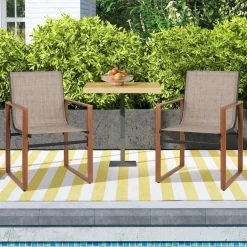 Tangkula Outdoor Dining Chairs Set of 2/4