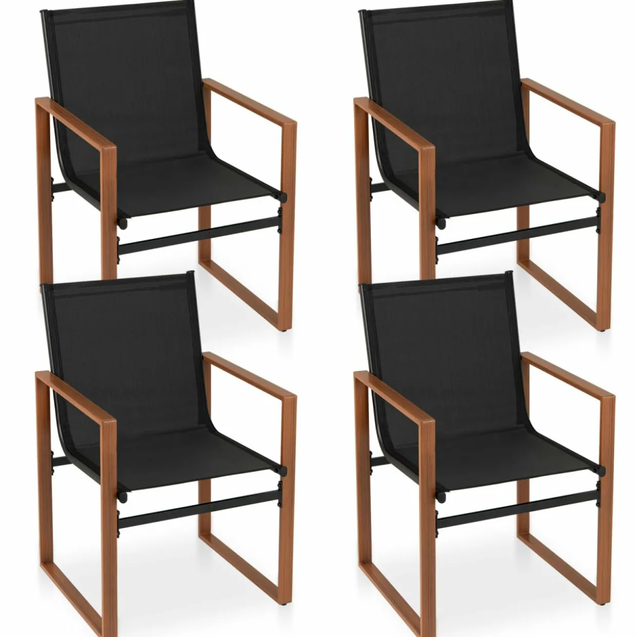 Tangkula Outdoor Dining Chairs Set of 2/4