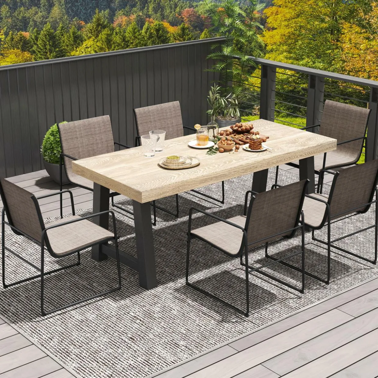 Tangkula Outdoor Dining Chairs Set of 2/4