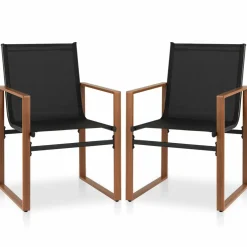 Tangkula Outdoor Dining Chairs Set of 2/4