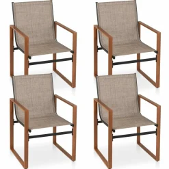 Tangkula Outdoor Dining Chairs Set of 2/4