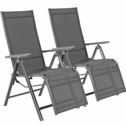 Tangkula Outdoor Folding Lounge Chair, Patio Reclining Chair W/7 Adjustable Backrest & Footrest Positions