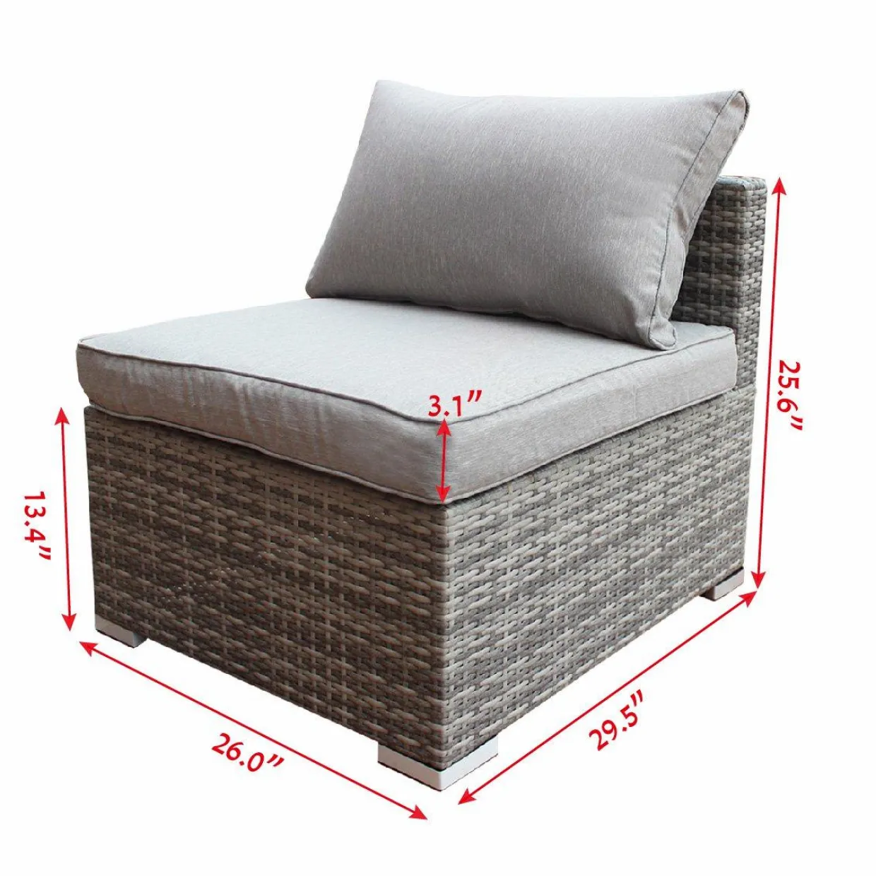Tangkula Outdoor Patio Wicker Infinitely Combination Sofa Set