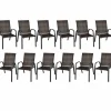 Tangkula Outdoor PE Wicker Stackable Chairs