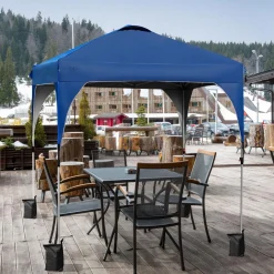 Tangkula Outdoor Pop-up Canopy Tent, Height Adjustable Commercial Instant Canopy