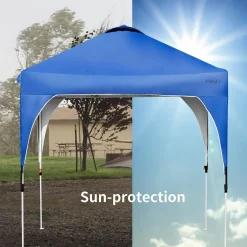 Tangkula Outdoor Pop-up Canopy Tent, Height Adjustable Commercial Instant Canopy