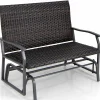 Tangkula Outdoor Swing Glider Bench