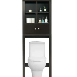 Tangkula Over The Toilet Storage Cabinet, Bathroom Space Saver Organizer