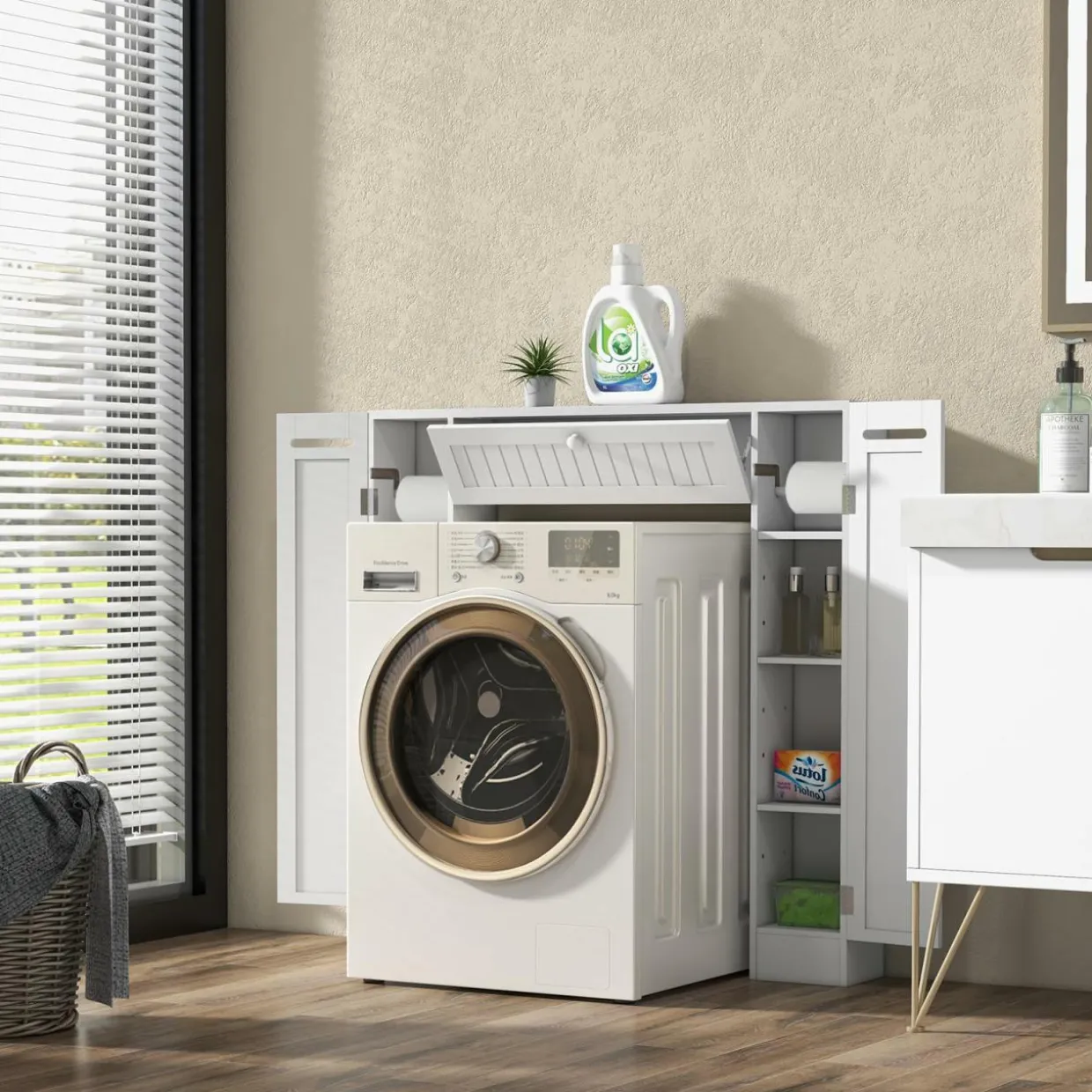 Tangkula Over The Toilet Storage Cabinet, Bathroom Space Saver