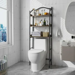 Tangkula Over The Toilet Storage Rack, 3-Tier Above Toilet Bathroom Shelf