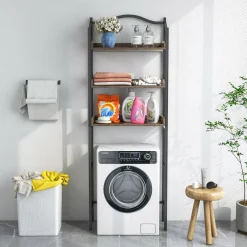 Tangkula Over The Toilet Storage Rack, 3-Tier Above Toilet Bathroom Shelf