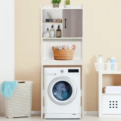 Tangkula Over The Toilet Storage Cabinet