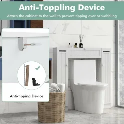 Tangkula Over The Toilet Storage Cabinet, Bathroom Space Saver