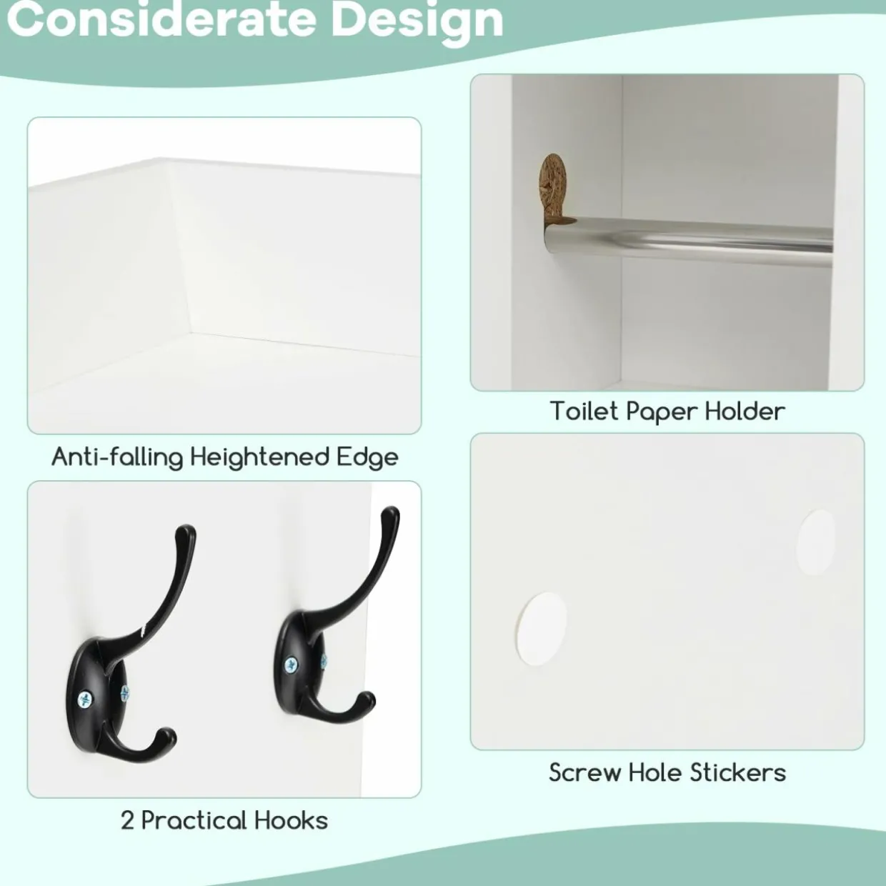 Tangkula Over The Toilet Storage Cabinet, Farmhouse Freestanding Above Toilet Rack w/Sliding Barn Door