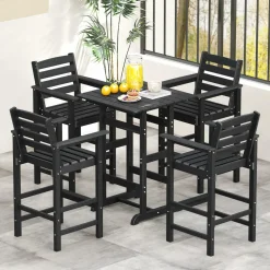 Tangkula Patio Adirondack Bar Chairs Set of 2/4