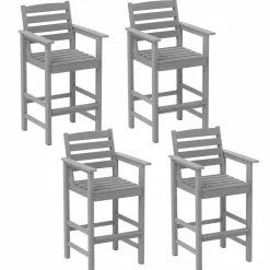 Tangkula Patio Adirondack Bar Chairs Set of 2/4