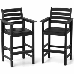 Tangkula Patio Adirondack Bar Chairs Set of 2/4