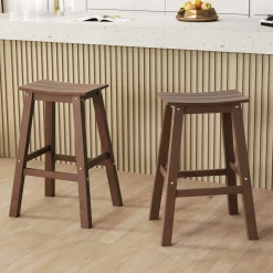 Tangkula Patio Bar Stools Set of 2/4