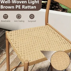 Tangkula Patio Barstools Set of 2/4